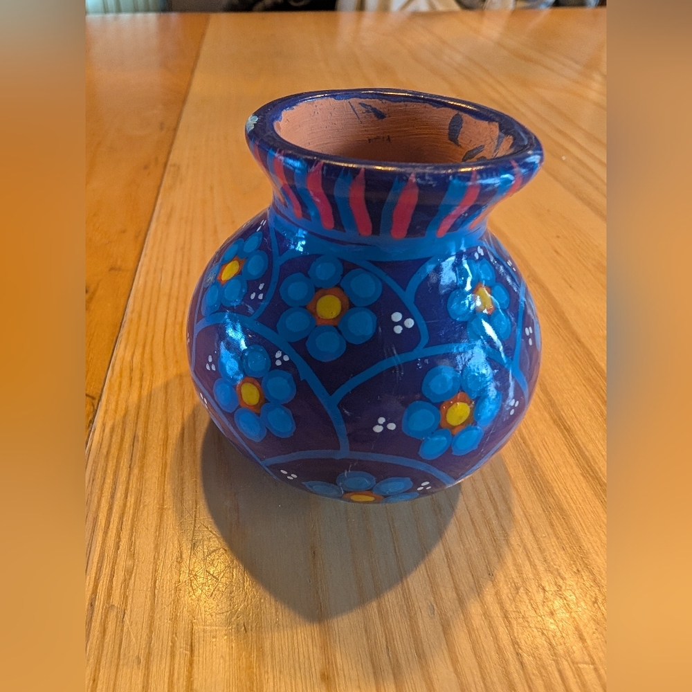 💥SALE💥Hand-Painted Talavera Floral Ceramic Vase